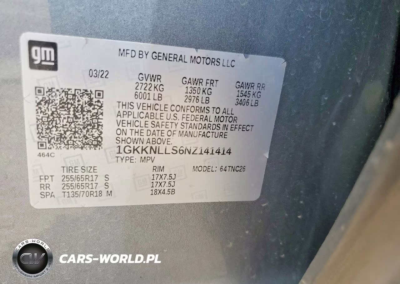 2022 GMC Acadia At4 VIN:1GKKNLLS6NZ141414 - 13