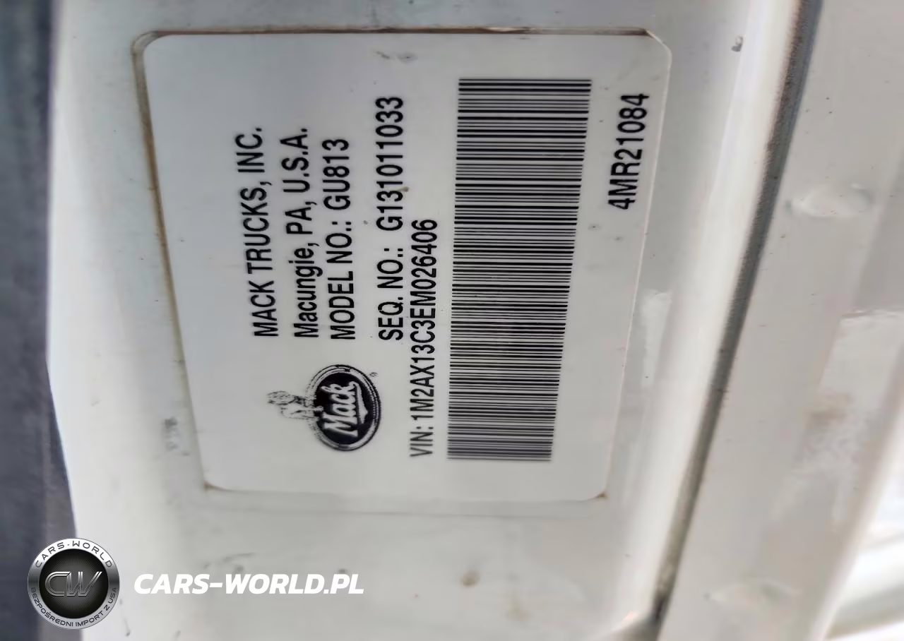 2014 Mack Gu813 Dump Truck VIN:1M2AX13C3EM026406 - 10