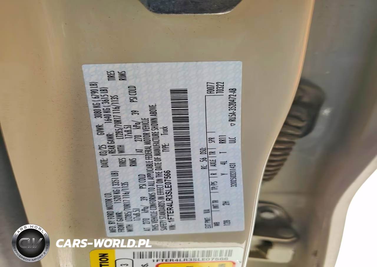2025 Ford Ranger Raptor VIN:1FTER4LR3SLE07566 - 12