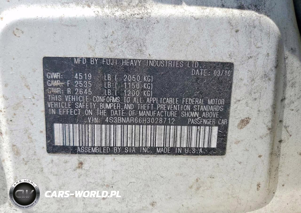 2017 Subaru Legacy Sport VIN:4S3BNAR66H3028712 - 12