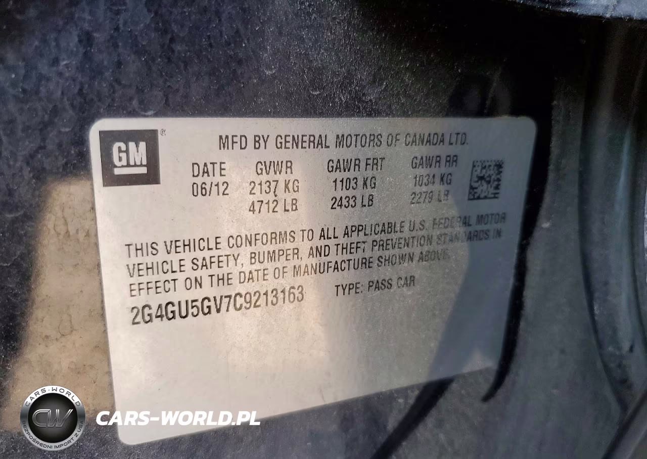2012 Buick Regal Premium VIN:2G4GU5GV7C9213163 - 13