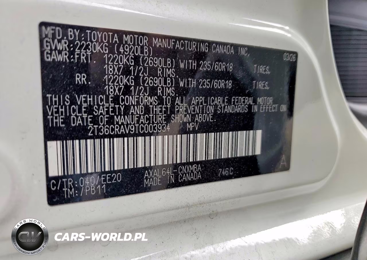 2026 Toyota Rav4 Xle Premium VIN:2T36CRAV9TC003934 - 14