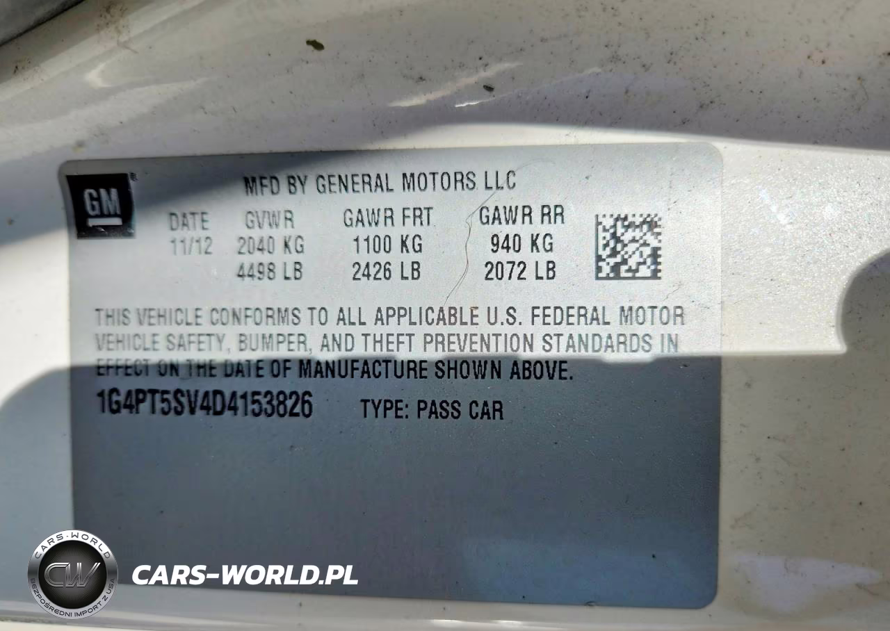 2013 Buick Verano Premium VIN:1G4PT5SV4D4153826 - 13