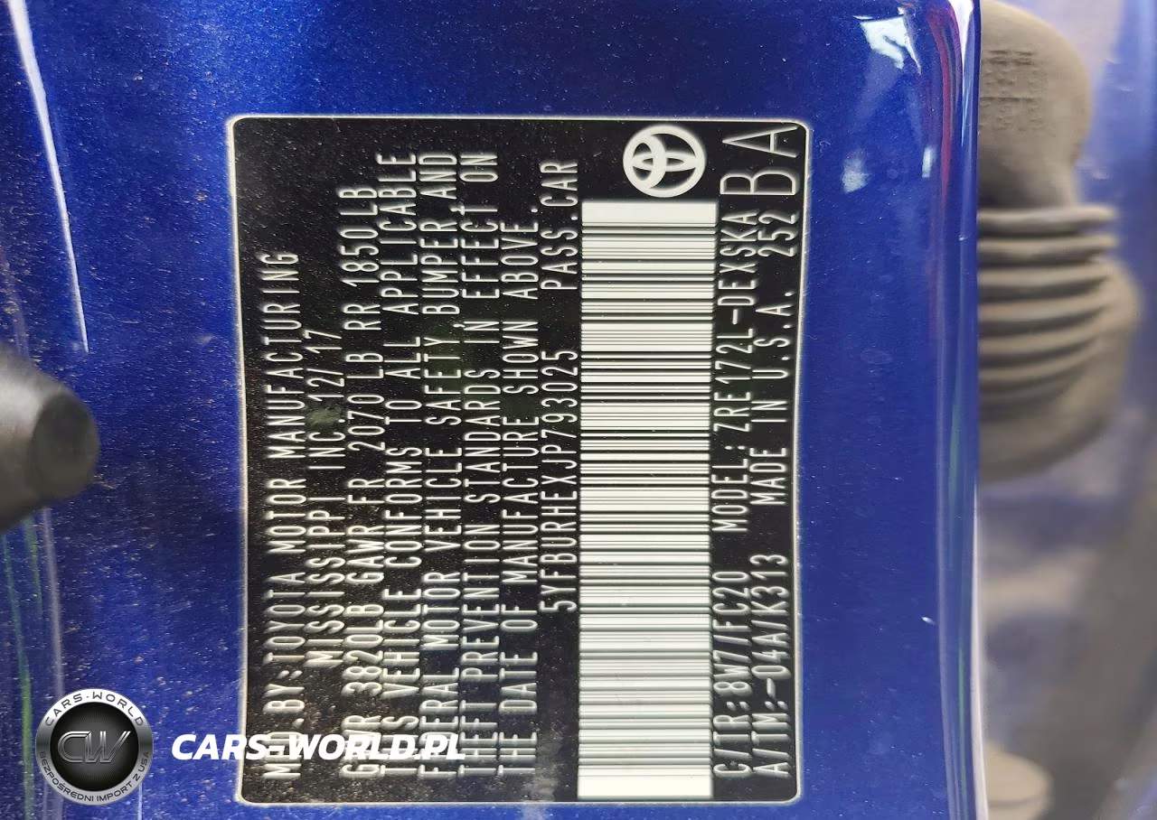 2018 Toyota Corolla Se VIN:5YFBURHEXJP793025 - 12