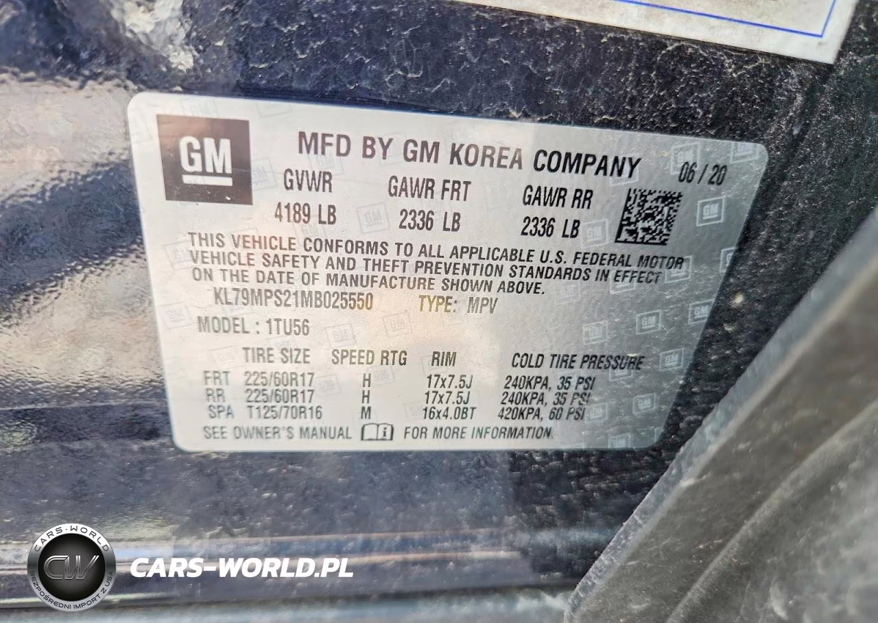 2021 Chevrolet Trailblazer Lt VIN:KL79MPS21MB025550 - 13