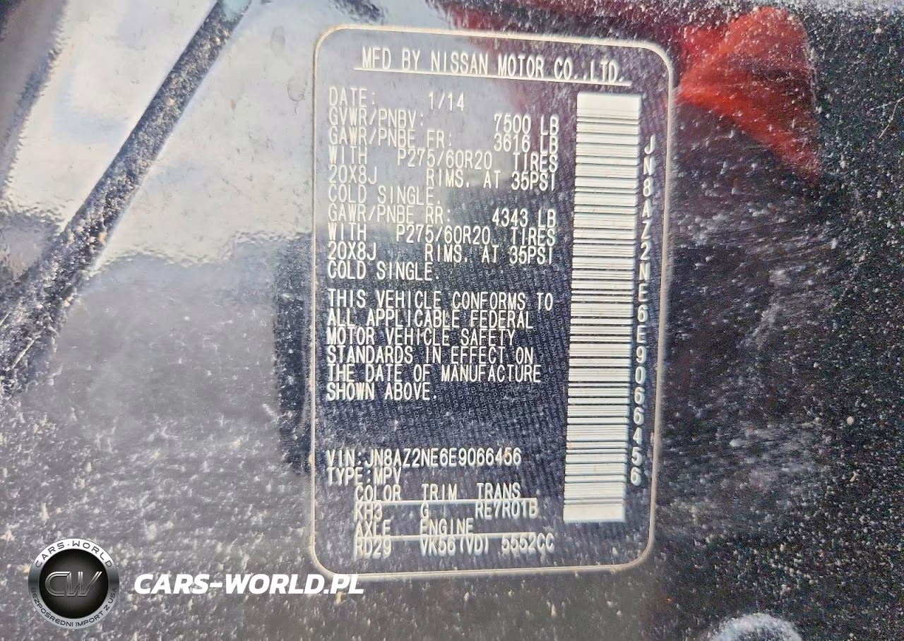 2014 Infiniti Qx80 Base VIN:JN8AZ2NE6E9066456 - 14