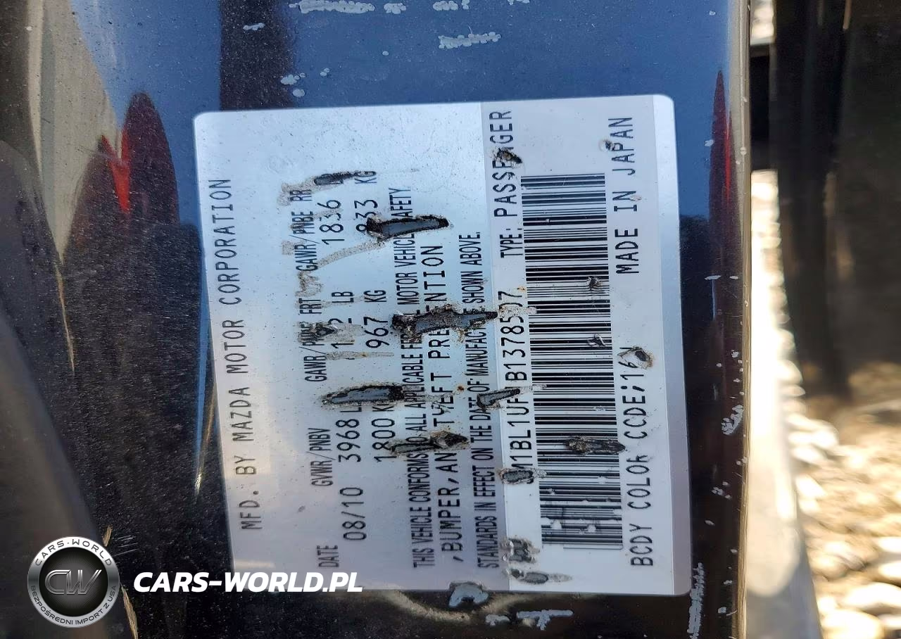 2011 Mazda 3 I VIN:JM1BL1UF1B1378507 - 13