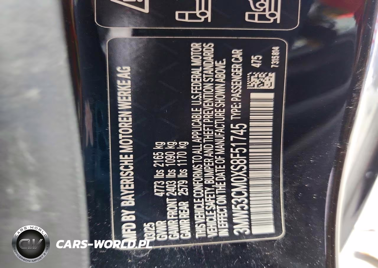 2025 BMW M240Xi VIN:3MW53CM0XS8F51745 - 12