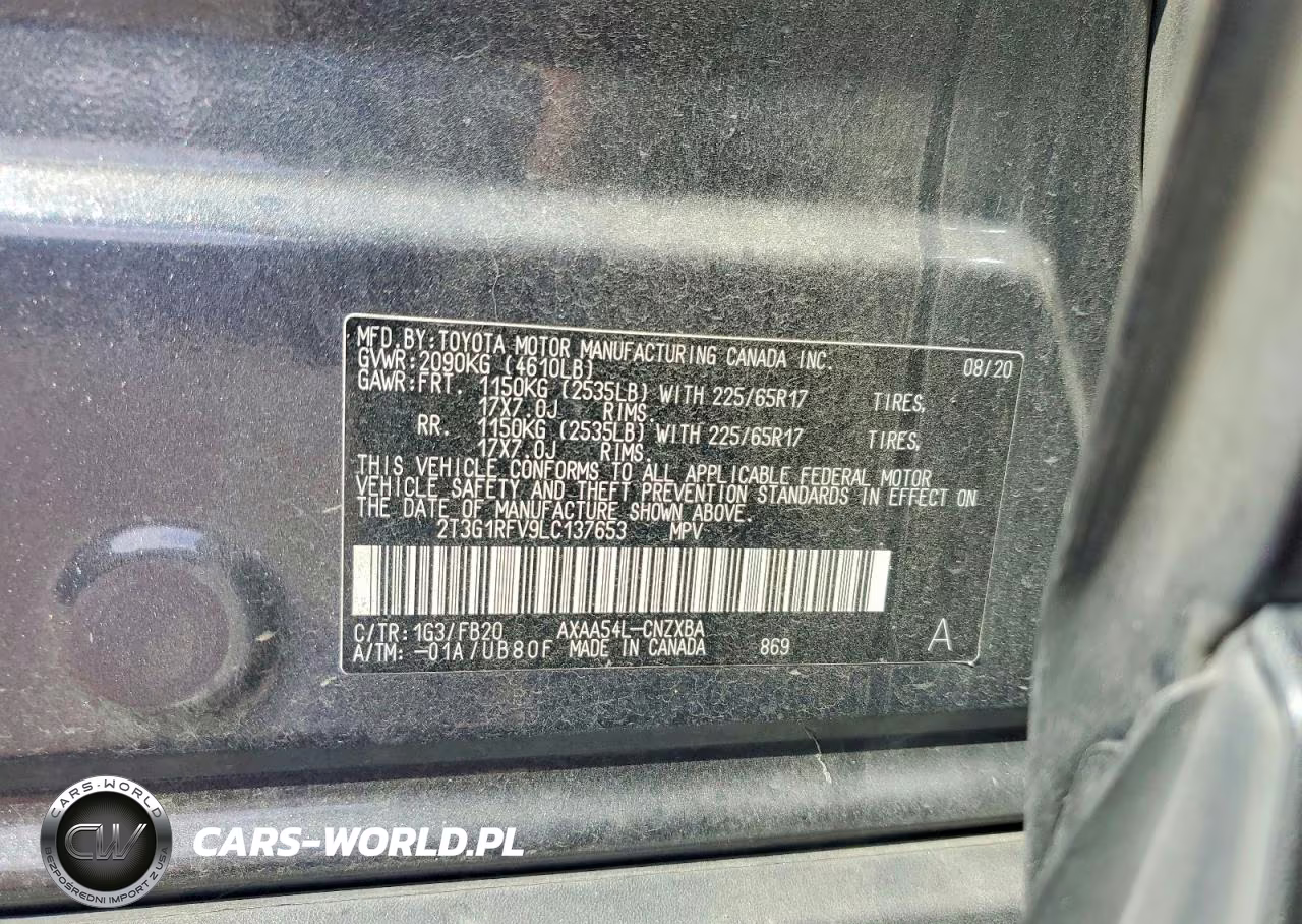 2020 Toyota Rav4 Le VIN:2T3G1RFV9LC137653 - 12