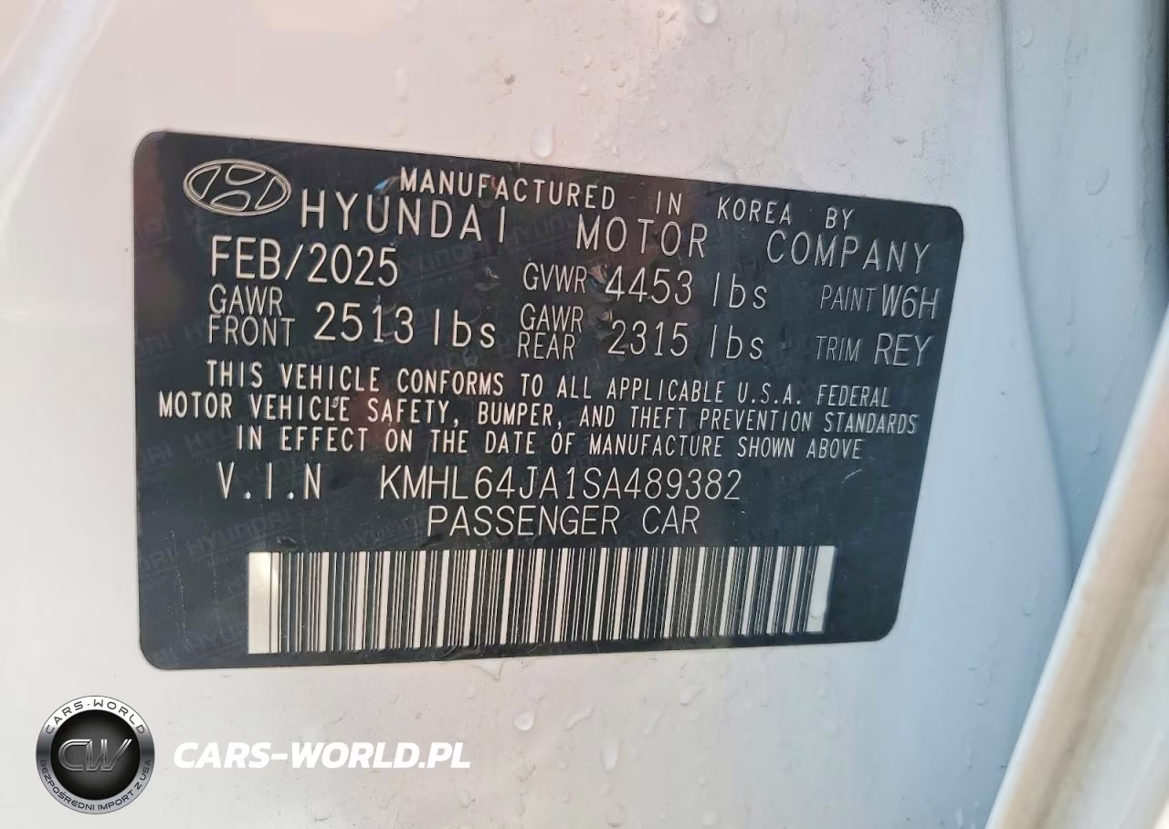 2025 Hyundai Sonata Sel VIN:KMHL64JA1SA489382 - 12