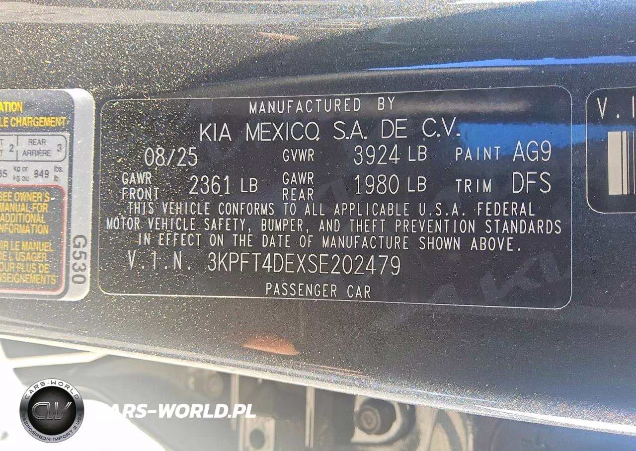 2025 Kia K4 Lx VIN:3KPFT4DEXSE202479 - 12