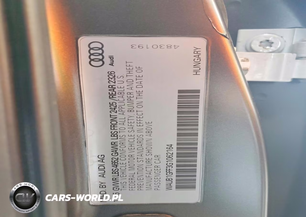 2016 Audi S3 Premium Plus VIN:WAUB1GFF3G1062164 - 13