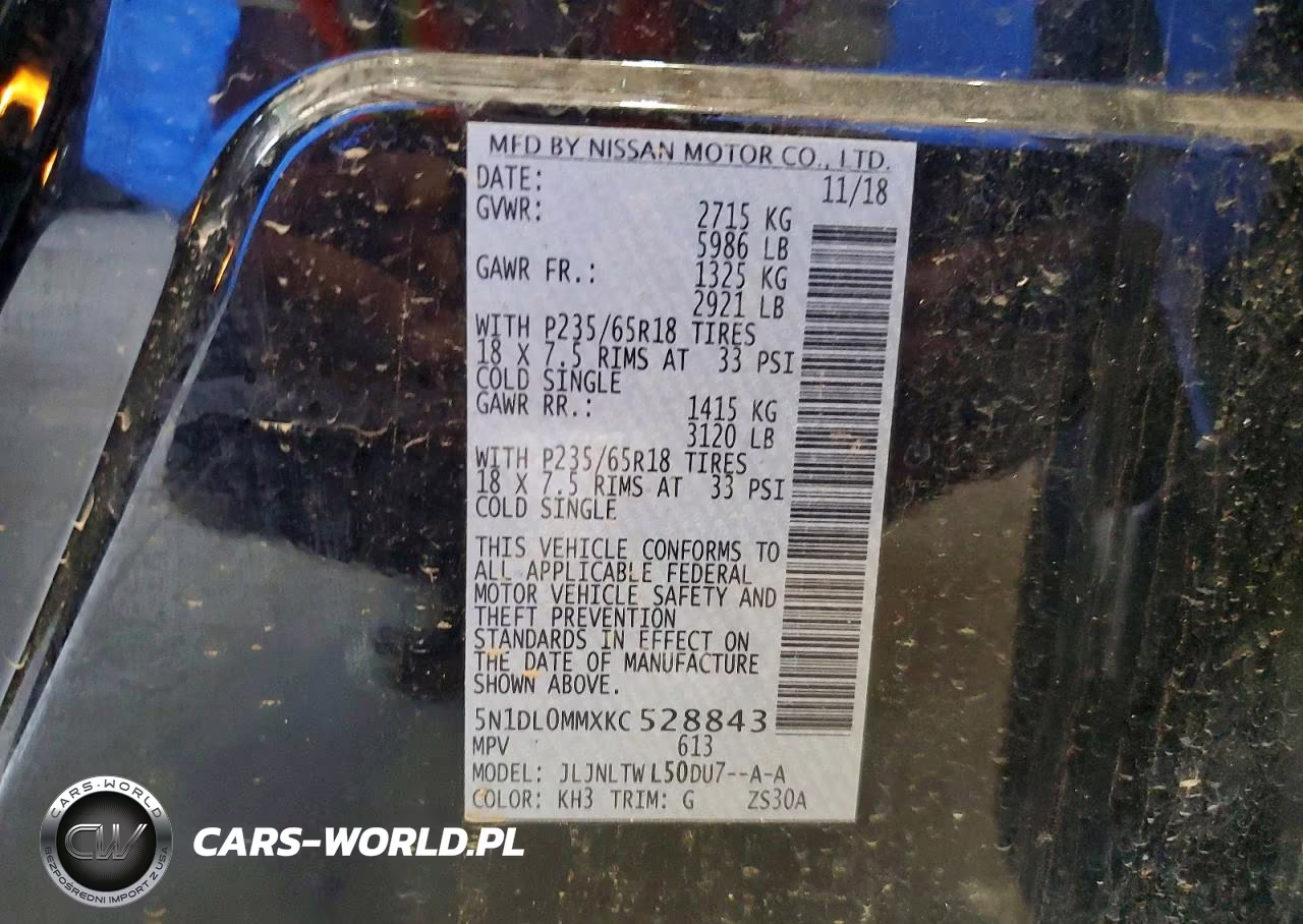 2019 Infiniti Qx60 Luxe VIN:5N1DL0MMXKC528843 - 13