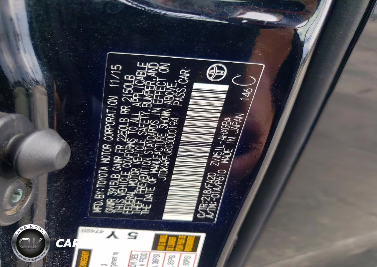 2016 Toyota Prius Three VIN:JTDKARFU8G3000194 - 12