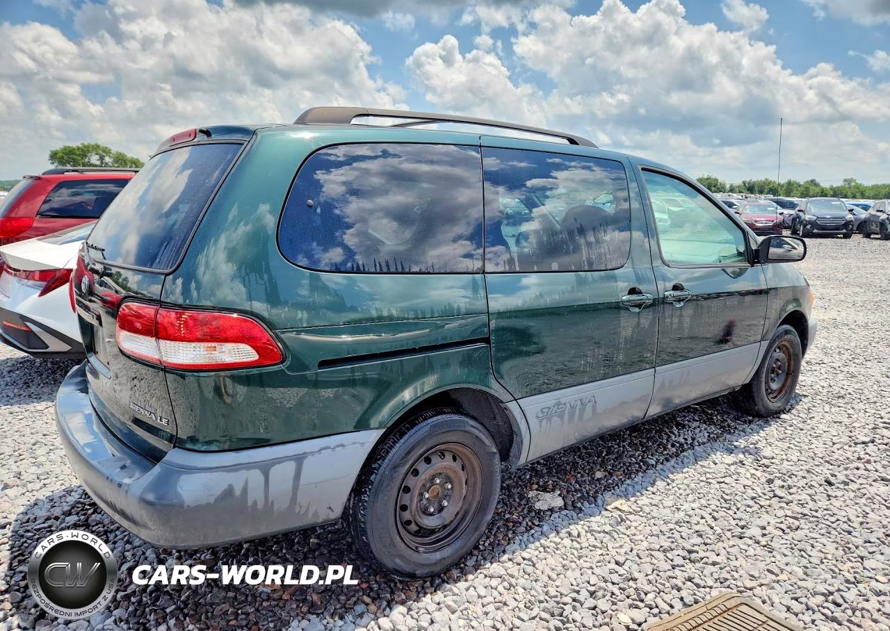 2002 Toyota Sienna Le VIN:4T3ZF13C02U472621 - 3
