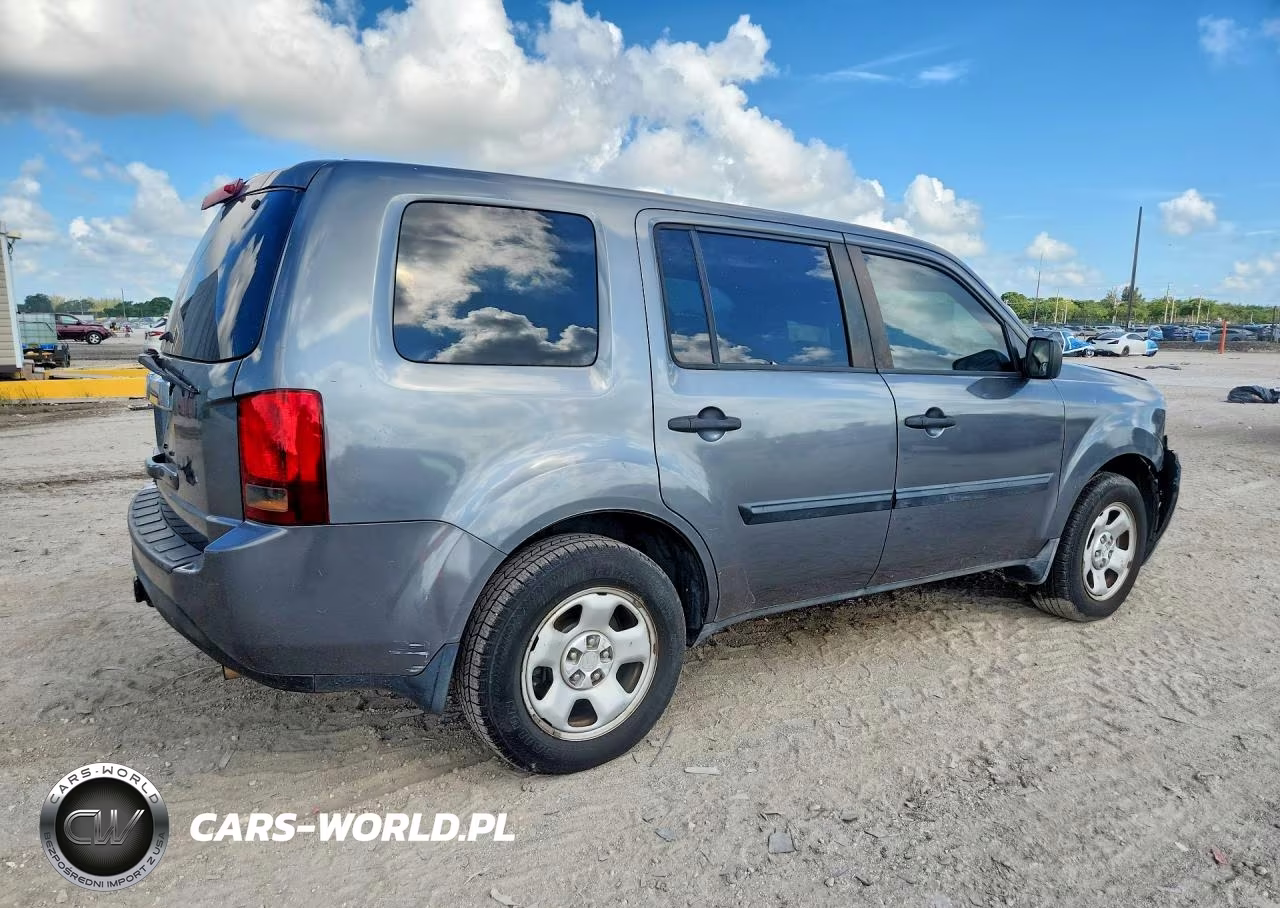 2012 Honda Pilot Lx VIN:5FNYF3H24CB003353 - 3