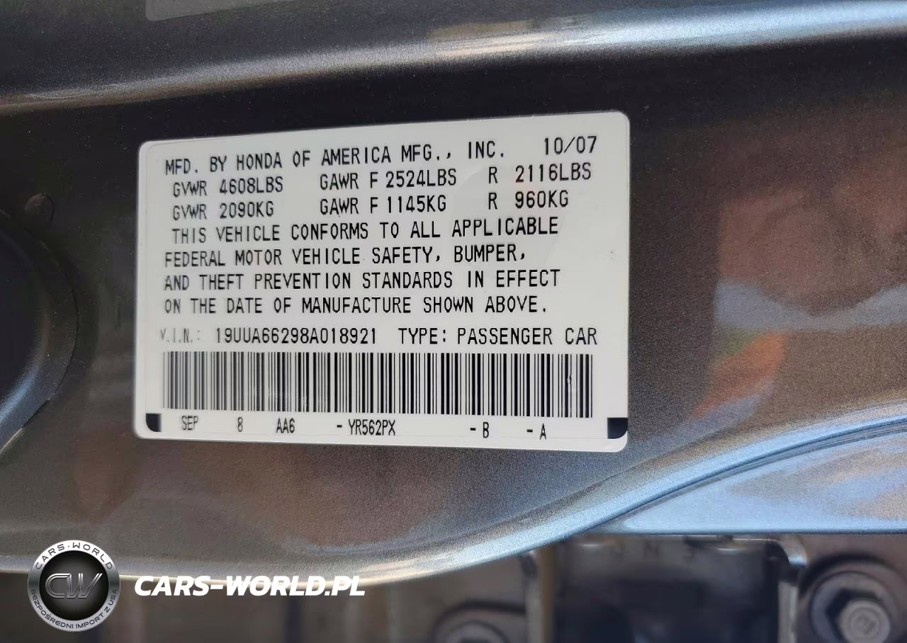 2008 Acura Tl VIN:19UUA66298A018921 - 12