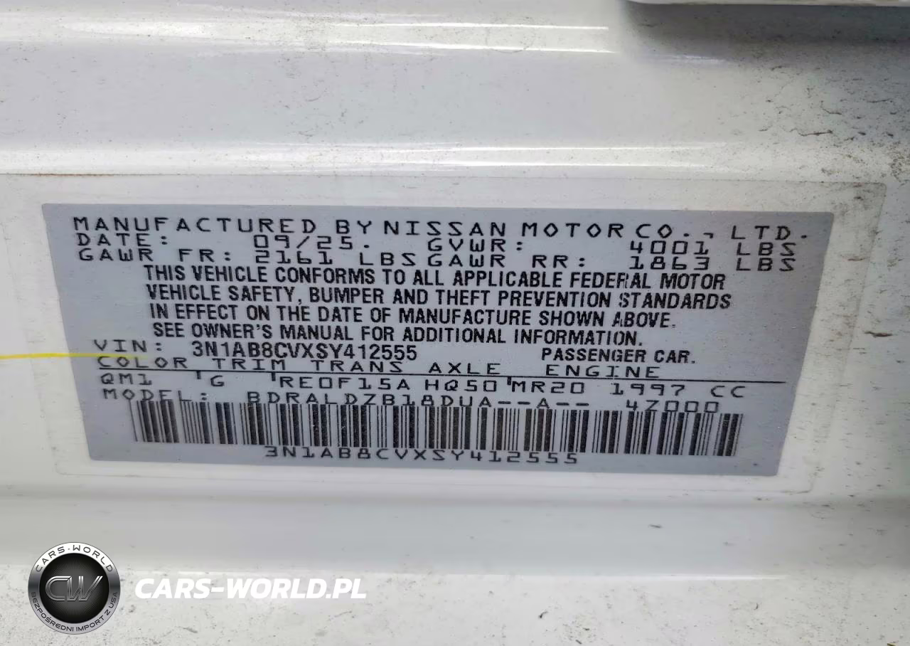 2025 Nissan Sentra Sv VIN:3N1AB8CVXSY412555 - 12