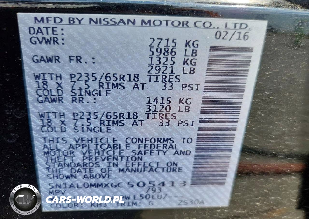 2016 Infiniti Qx60 Base VIN:5N1AL0MMXGC505413 - 14