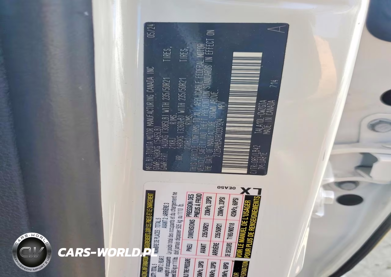 2024 Lexus Rx 350 Premium+ VIN:2T2BAMBA0RC037924 - 14