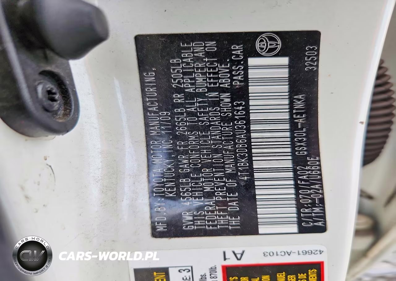 2010 Toyota Avalon Xl VIN:4T1BK3DB6AU361643 - 12