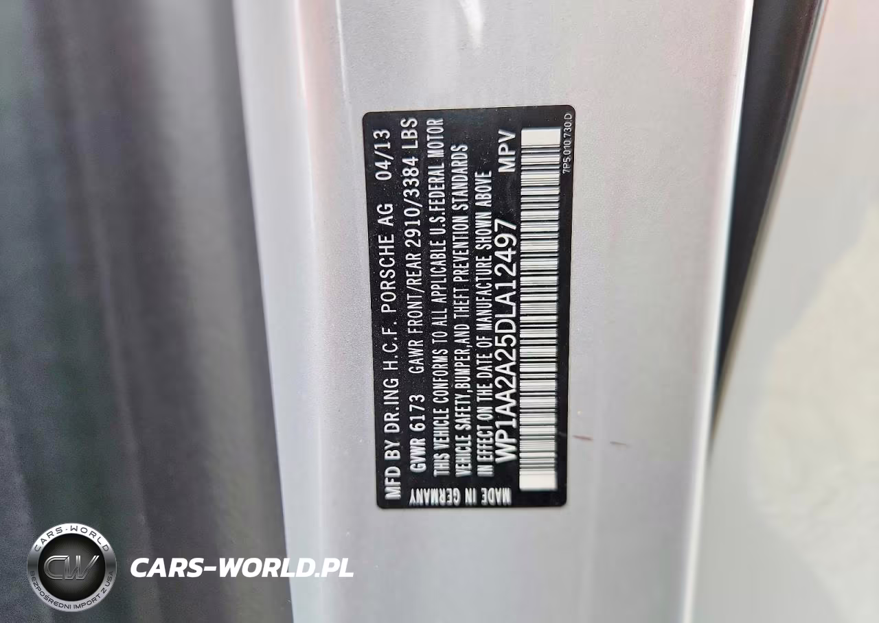 2013 Porsche Cayenne VIN:WP1AA2A25DLA12497 - 13