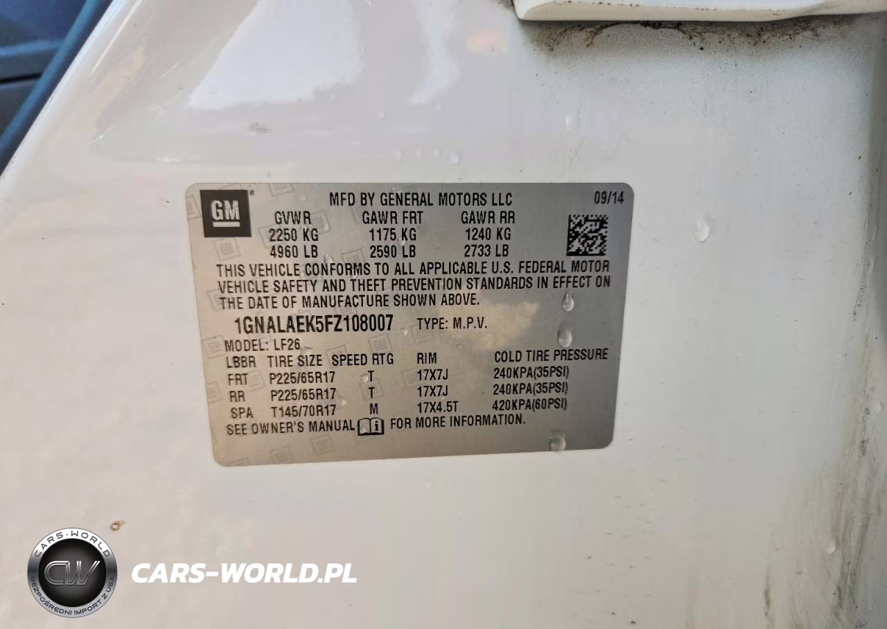2015 Chevrolet Equinox Ls VIN:1GNALAEK5FZ108007 - 12
