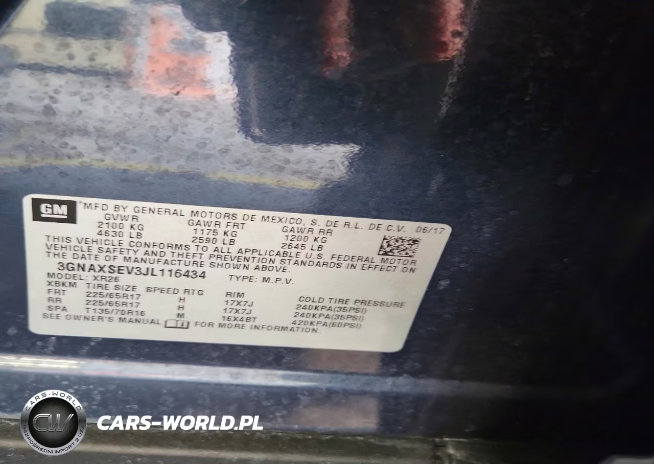 2018 Chevrolet Equinox Lt VIN:3GNAXSEV3JL116434 - 13