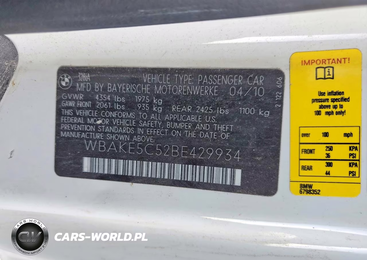 2011 BMW 328 I Sulev VIN:WBAKE5C52BE429934 - 13