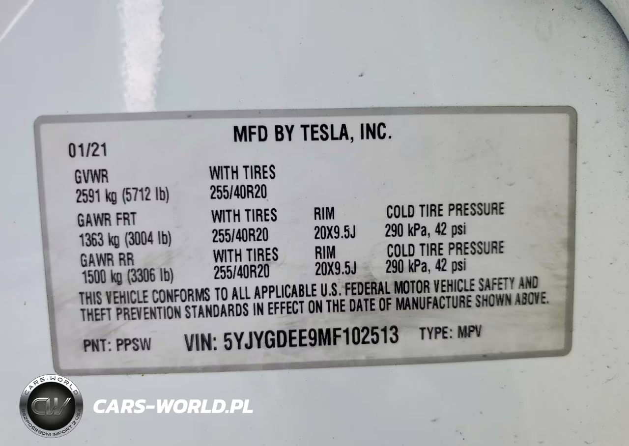2021 Tesla Model Y VIN:5YJYGDEE9MF102513 - 14