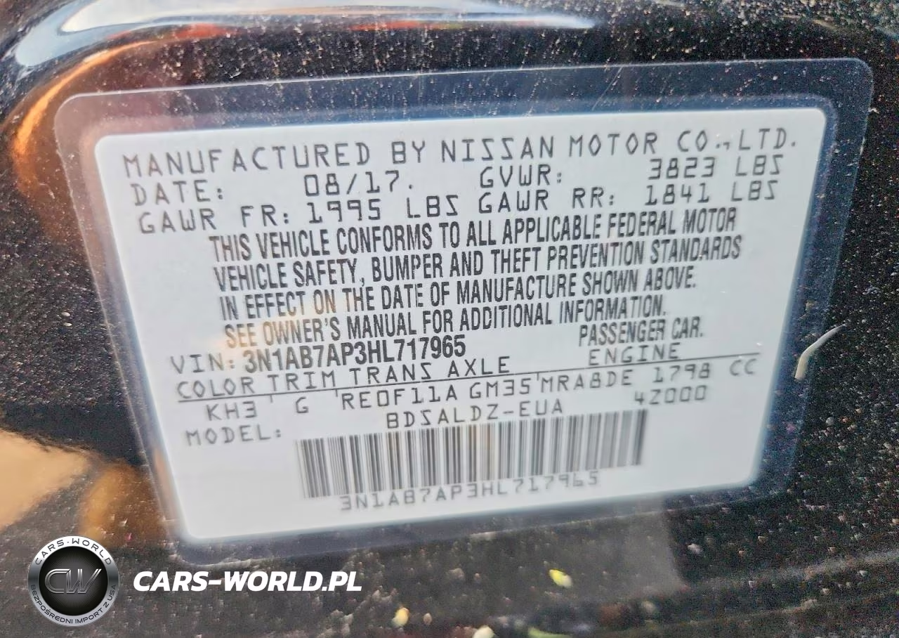 2017 Niss Sentra VIN:3N1AB7AP3HL717965 - 12