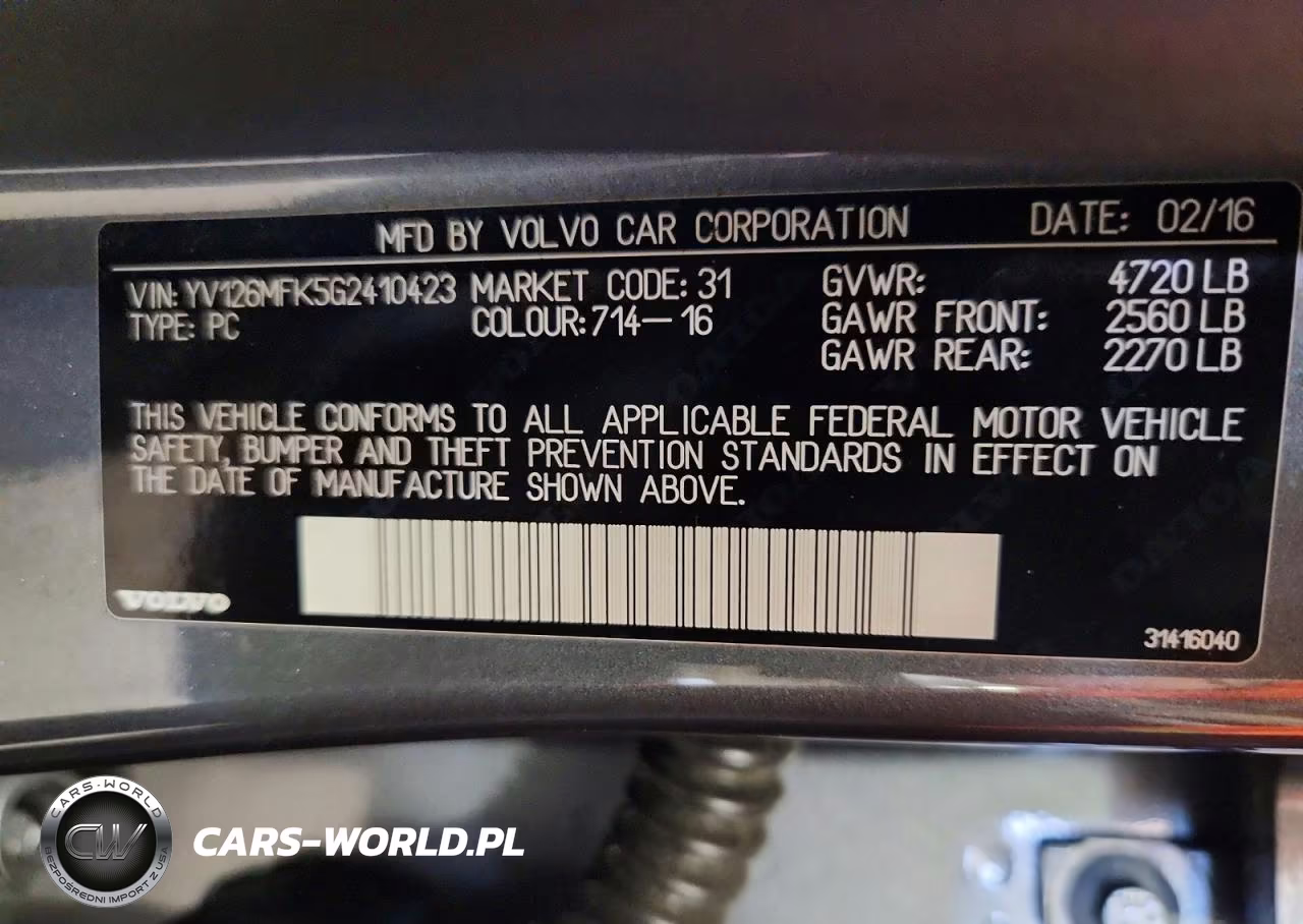 2016 Volvo S60 Premier VIN:YV126MFK5G2410423 - 12