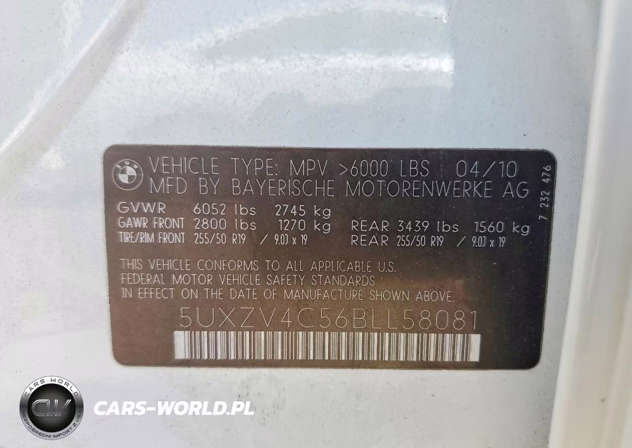 2011 BMW X5 xDrive35I VIN:5UXZV4C56BLL58081 - 12