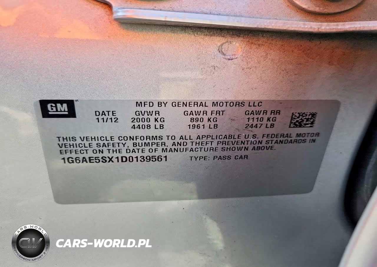 2013 Cadillac Ats VIN:1G6AE5SX1D0139561 - 12