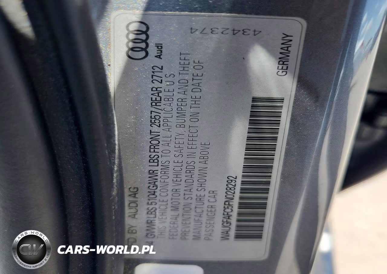 2015 Audi A6 Premium Plus VIN:WAUGFAFC5FN028292 - 12