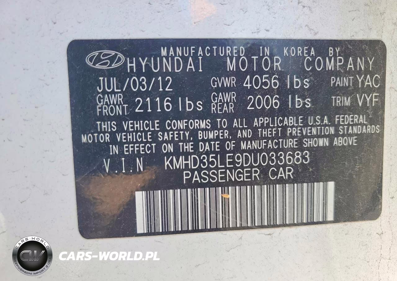 2013 Hyundai Elantra Gt Base VIN:KMHD35LE9DU033683 - 12