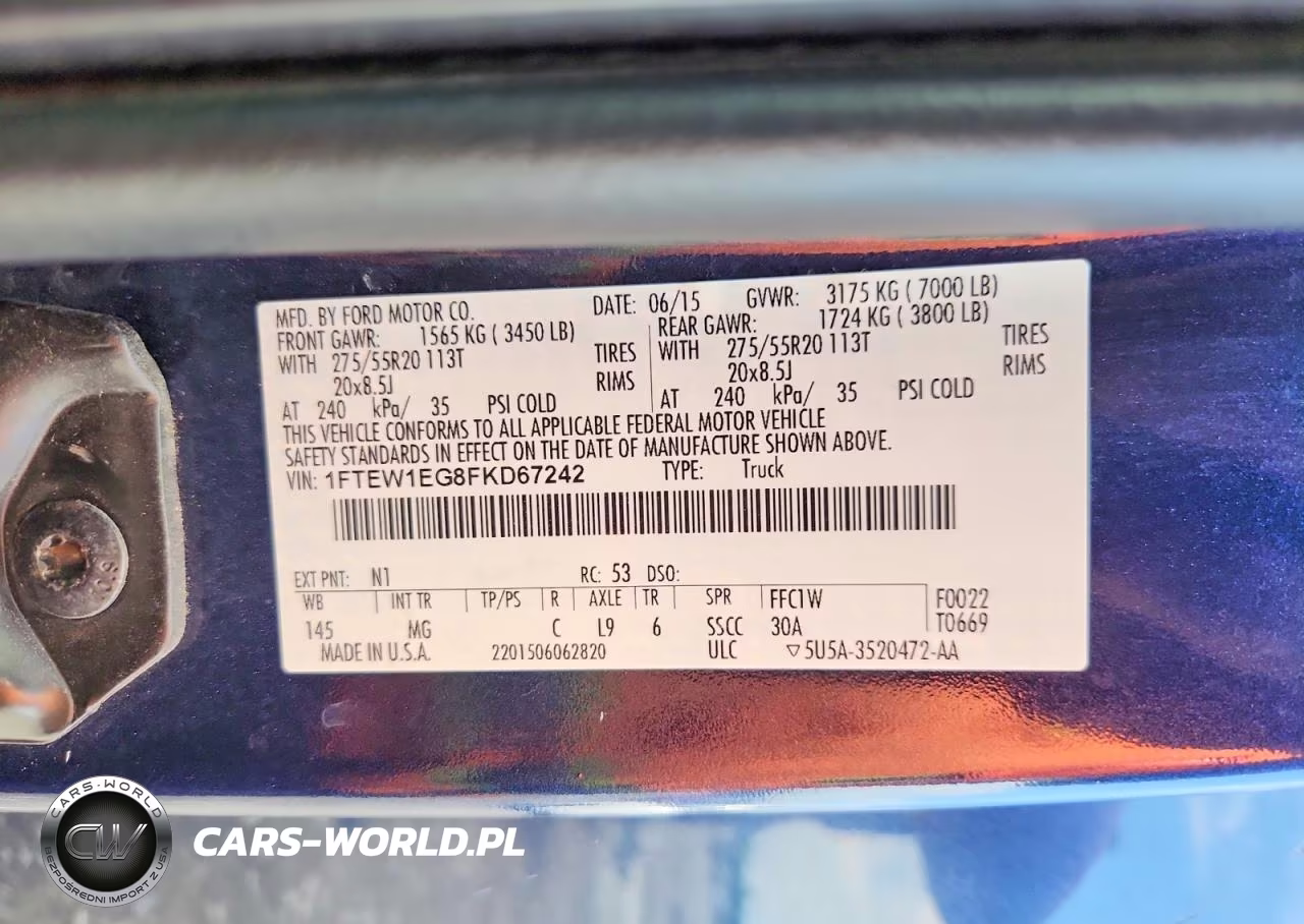 2015 Ford F150 Supercrew VIN:1FTEW1EG8FKD67242 - 12