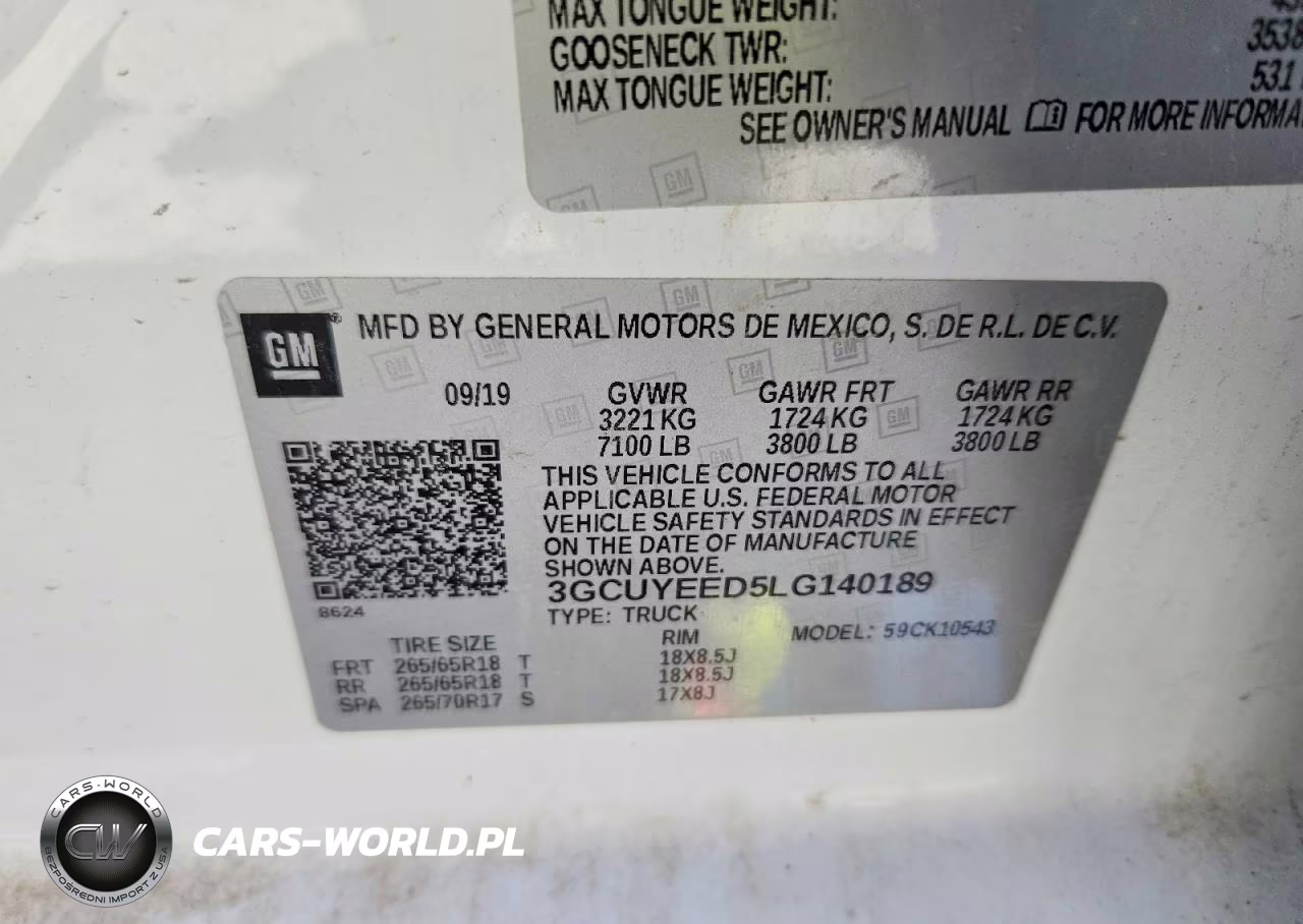 2020 Chevrolet Silverado K1500 Rst VIN:3GCUYEED5LG140189 - 12
