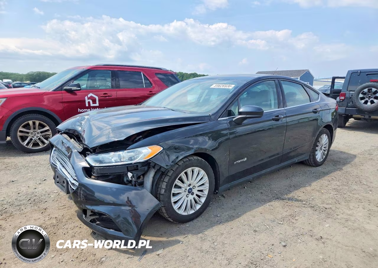 2014 Ford Fusion S Hybrid VIN:3FA6P0UU7ER369017 - 1