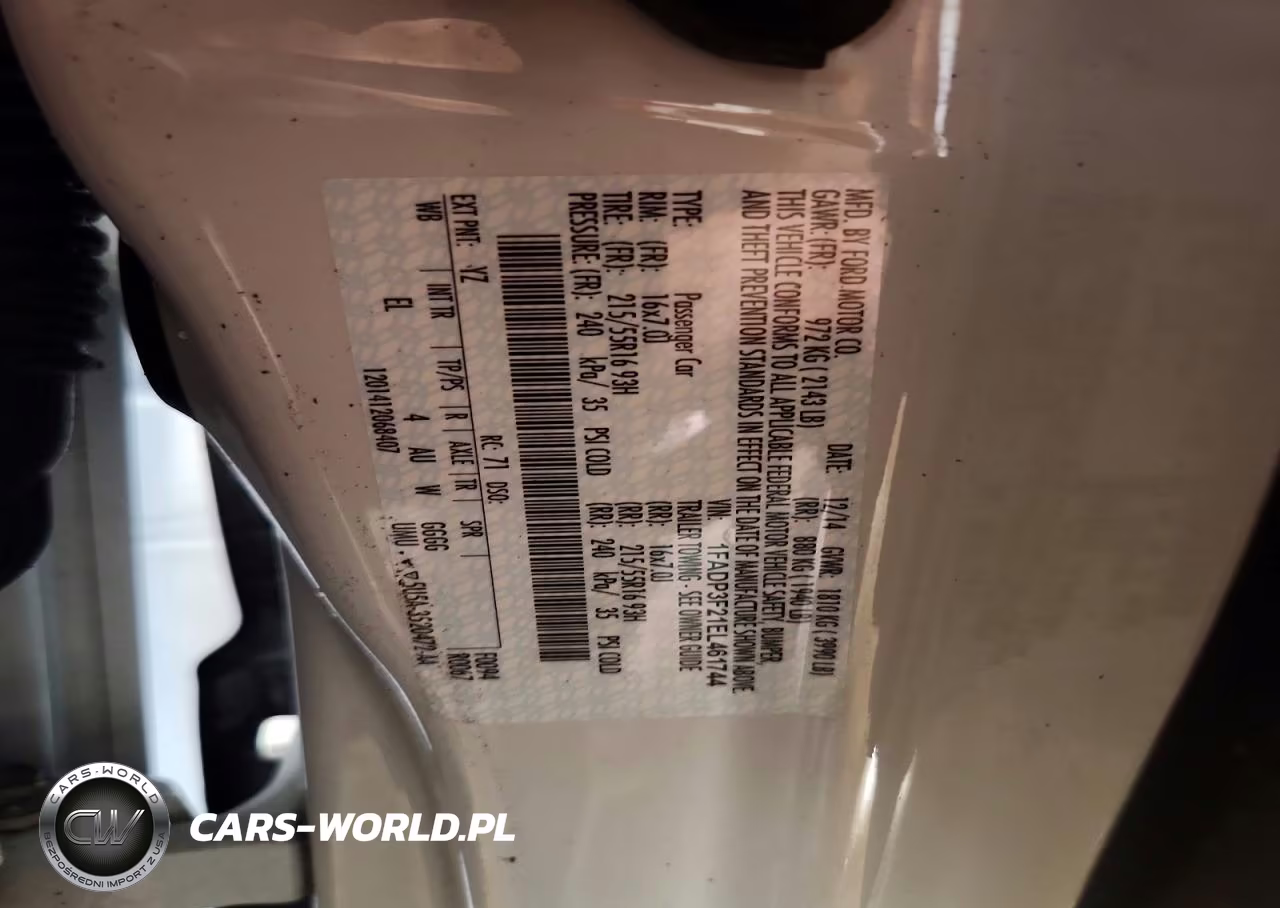 2014 Ford Focus Se VIN:1FADP3F21EL461744 - 12
