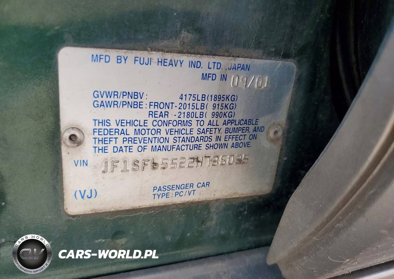 2002 Subaru Forester S VIN:JF1SF65522H738035 - 12