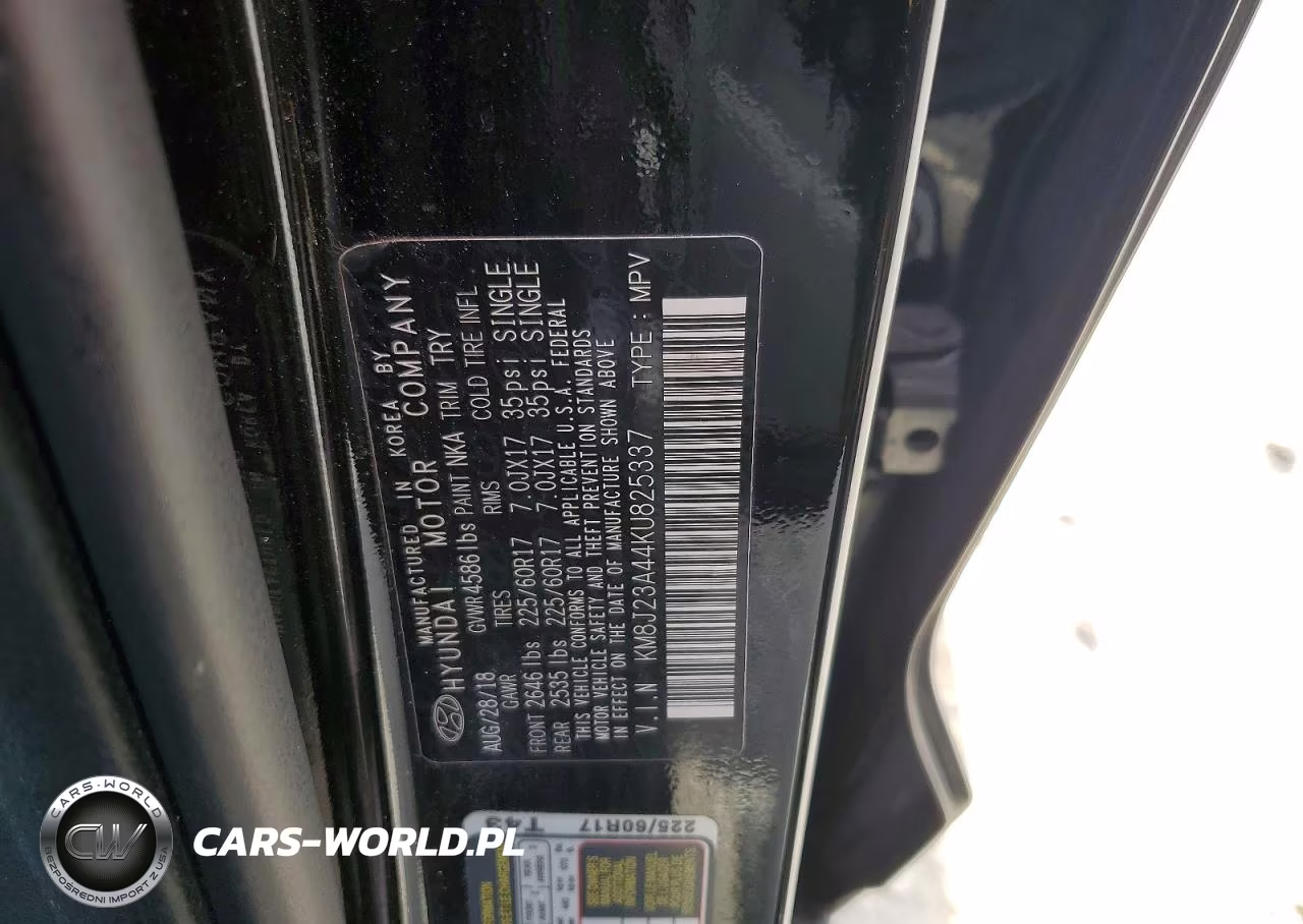 2019 Hyundai Tucson Se VIN:KM8J23A44KU825337 - 12