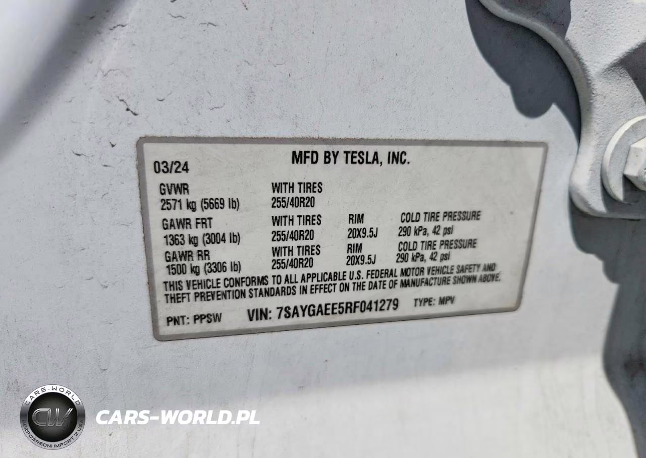 2024 Tesla Model Y VIN:7SAYGAEE5RF041279 - 12