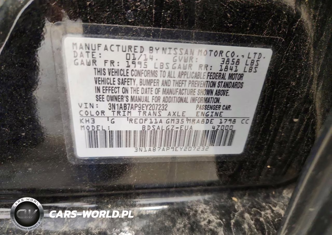 2014 Nissan Sentra Sl VIN:3N1AB7AP9EY207232 - 12
