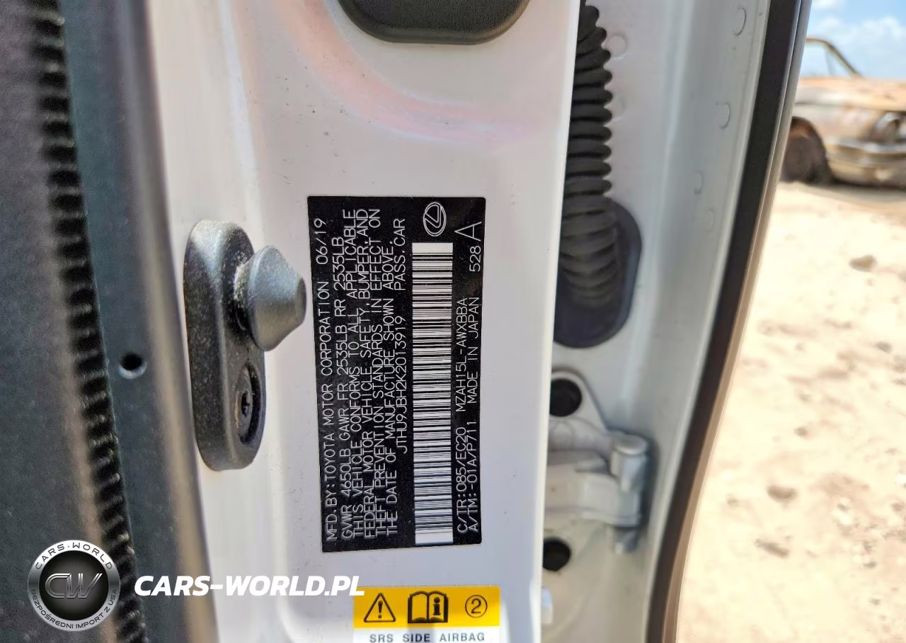 2019 Lexus Ux 250H VIN:JTHU9JBH2K2013919 - 12
