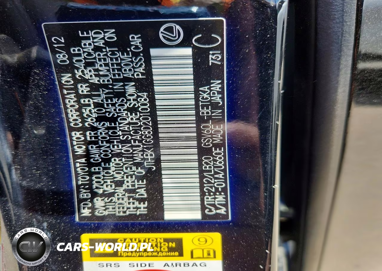 2013 Lexus Es 350 VIN:JTHBK1GG8D2010084 - 12