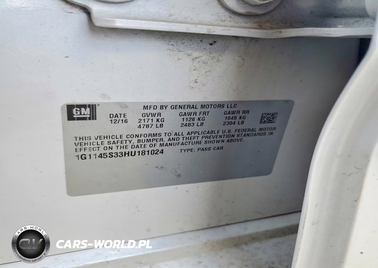 2017 Chevrolet Impala Premier VIN:1G1145S33HU181024 - 12
