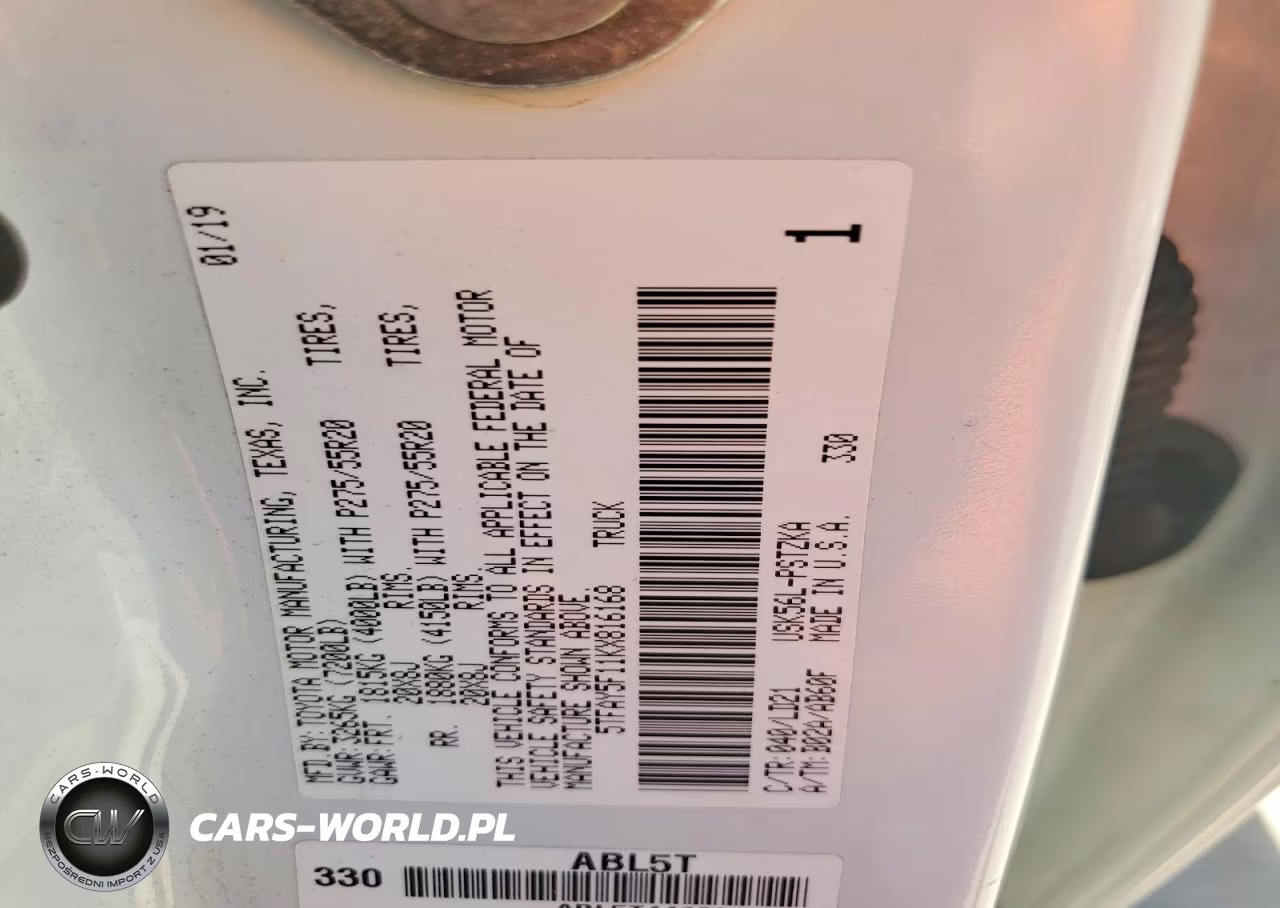 2019 Toyota Tundra 1794 Edition VIN:5TFAY5F11KX816168 - 12