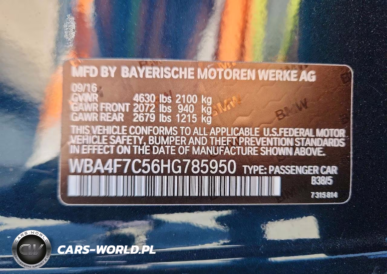 2017 BMW 430I Gran Coupe VIN:WBA4F7C56HG785950 - 12