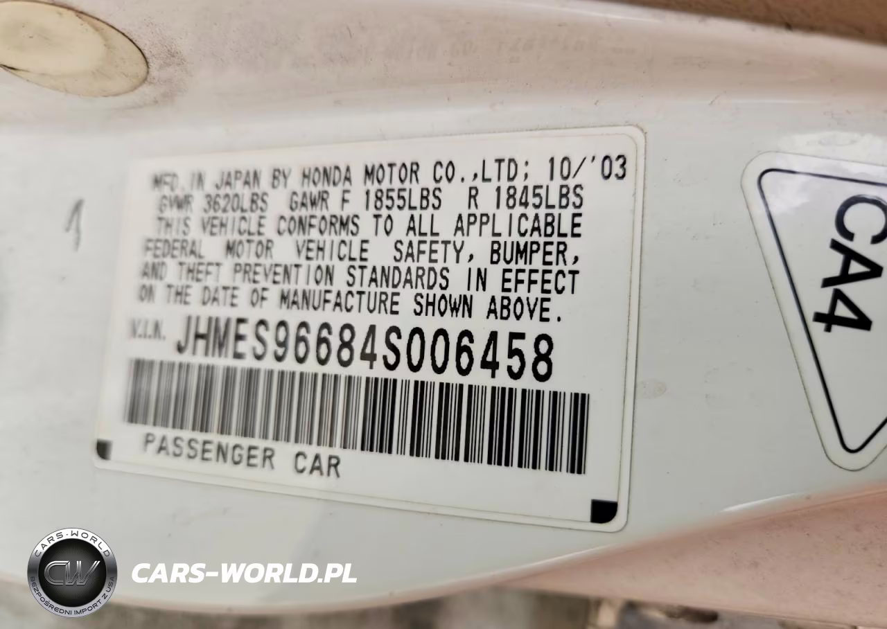 2004 Honda Civic Hybrid VIN:JHMES96684S006458 - 12